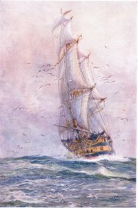 O &39;Foudroyant&39;, um dos antigos navios de Nelson, 1915